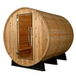 Almost Heaven Kenova 4-6 Person Barrel Sauna, 6x7 ft.