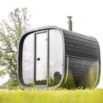 Leil Black Cube Comfort 6-Person Outdoor Sauna