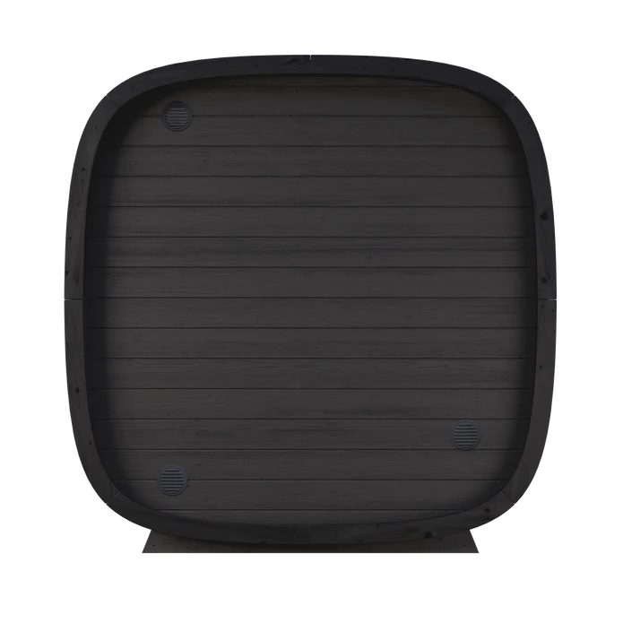 Leil Black Cube Classic 4-Person Outdoor Sauna - Image 3