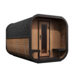 SaunaLife CL12GCP Outdoor Cube-Series Home Sauna Suite Kit, 8 Persons