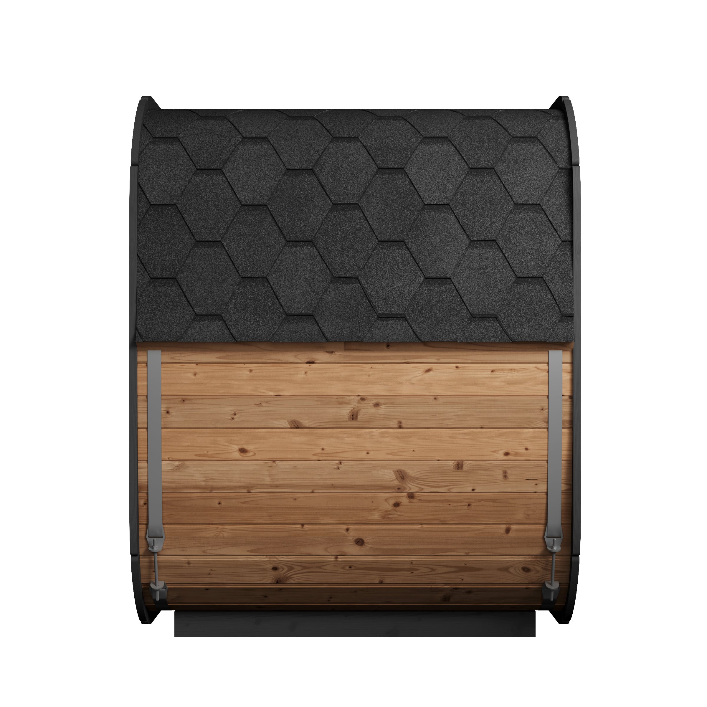 SaunaLife CL5G 4-Person Outdoor Cube Cabin Sauna with Full Glass Front & Led Lighting - Image 6