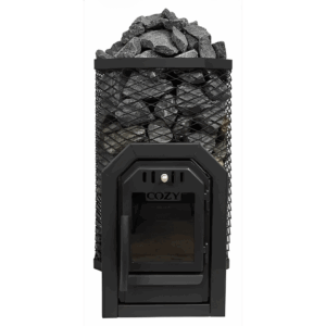 Cozy Heat Thru-Wall Sauna Heater Wood-Burning Sauna Stove, Up to 18kW