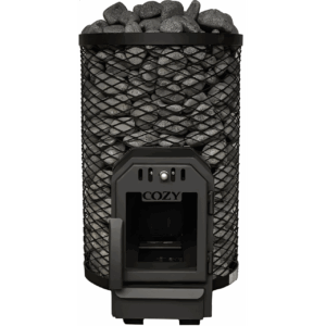 Cozy Heat O Thru-Wall Sauna Stove Wood Burning Sauna Stove, Up to 18kW