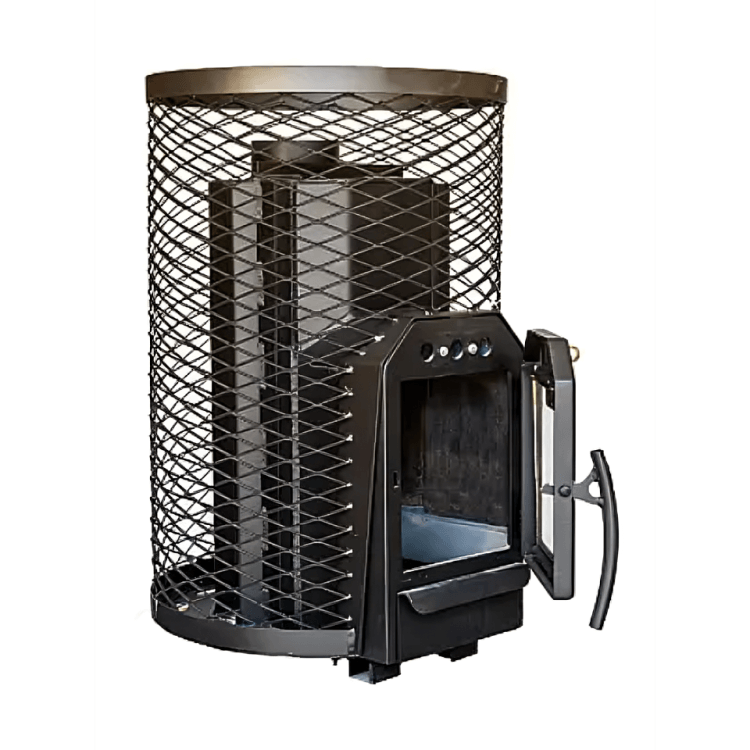 Cozy Heat O Thru-Wall Sauna Stove Wood Burning Sauna Stove, Up to 18kW - Image 3