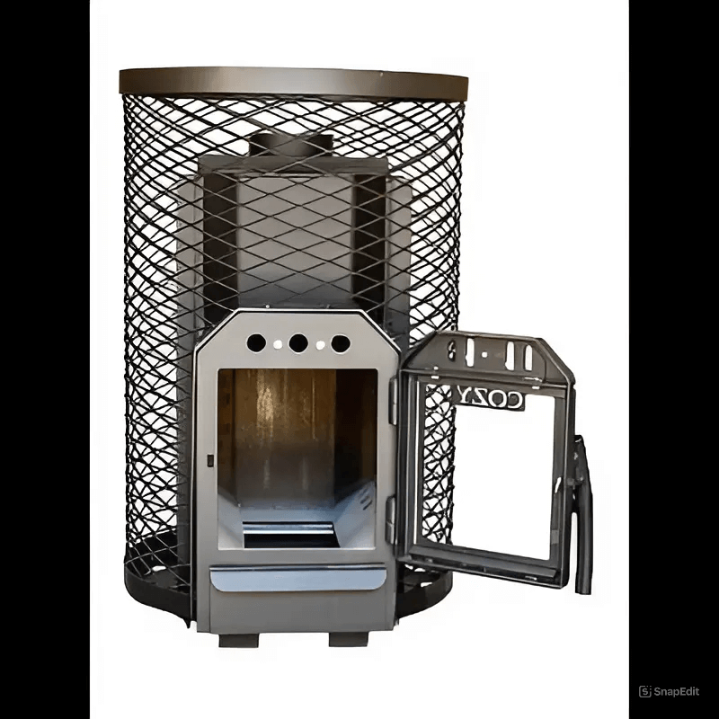 Cozy Heat O Thru-Wall Sauna Stove Wood Burning Sauna Stove, Up to 18kW - Image 4