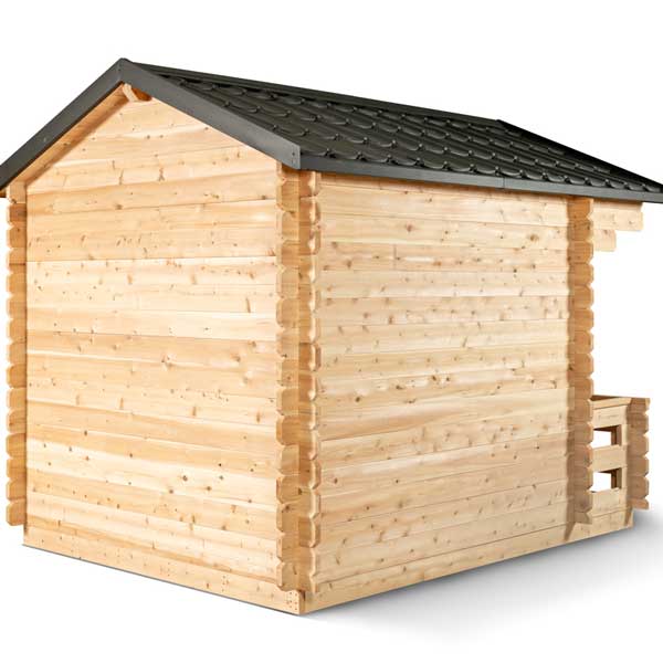 Dundalk Leisurecraft Georgian Cabin 2-6 Person Outdoor Sauna w/ Porch - Image 10