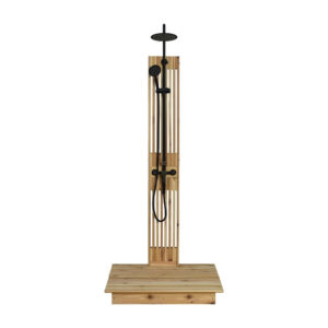 Rinse Cascade Floor Shower Onyx With Floor