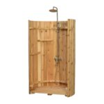 Rinse Crescent Floor Shower Polished With Floor