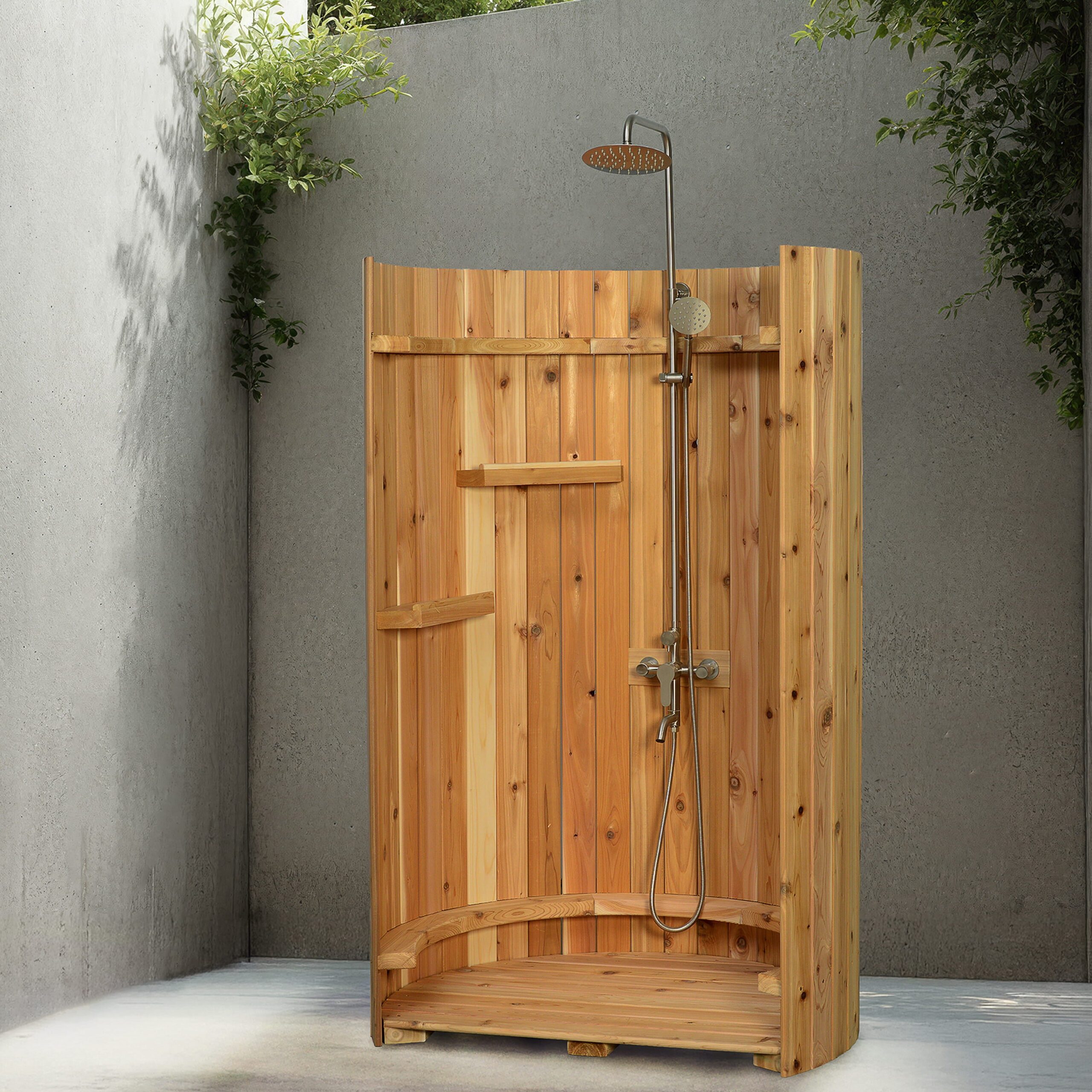 Rinse Crescent Floor Shower Polished With Floor - Image 3