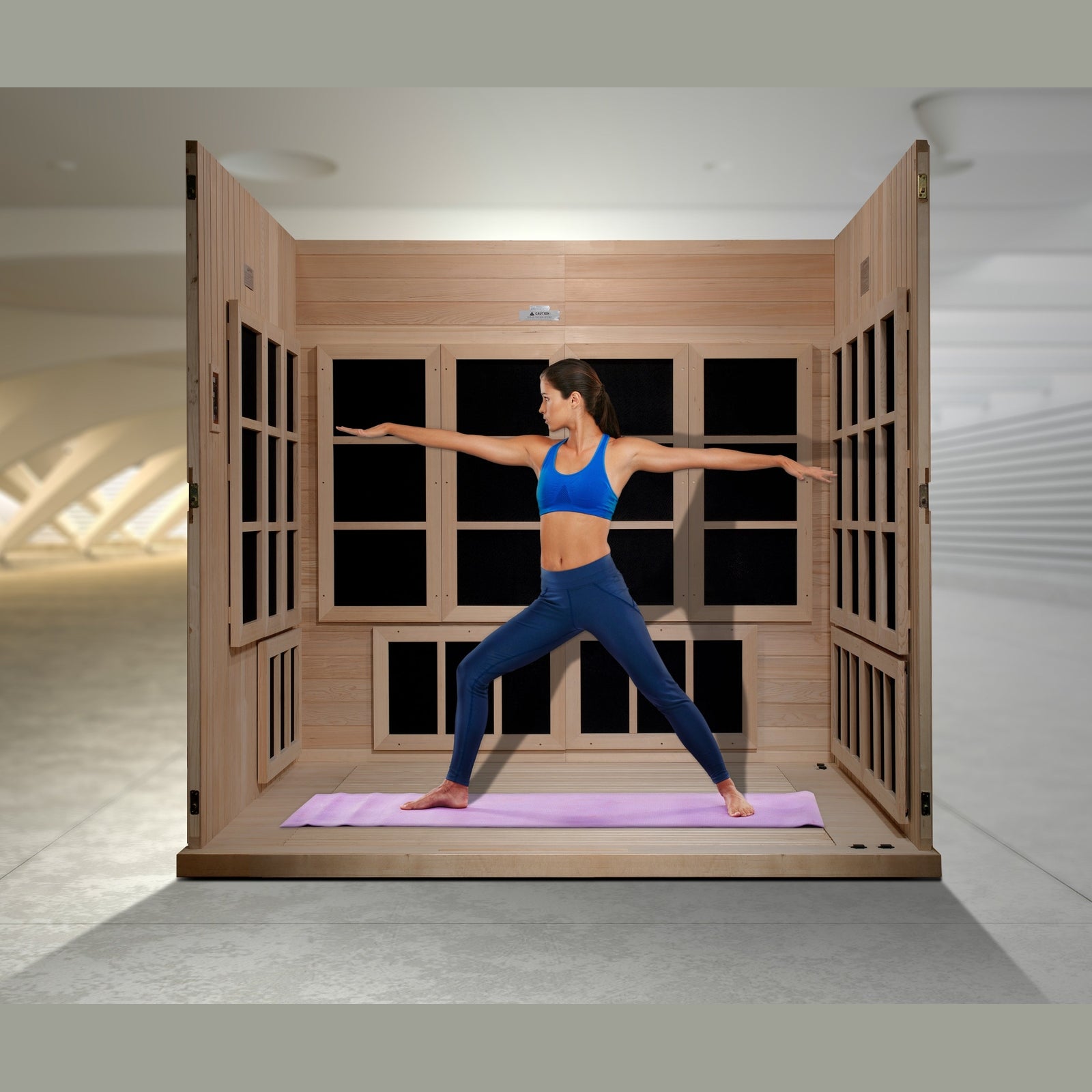 Golden Designs Catalonia 8-Person Near-Zero EMF FAR Infrared Sauna - Image 4