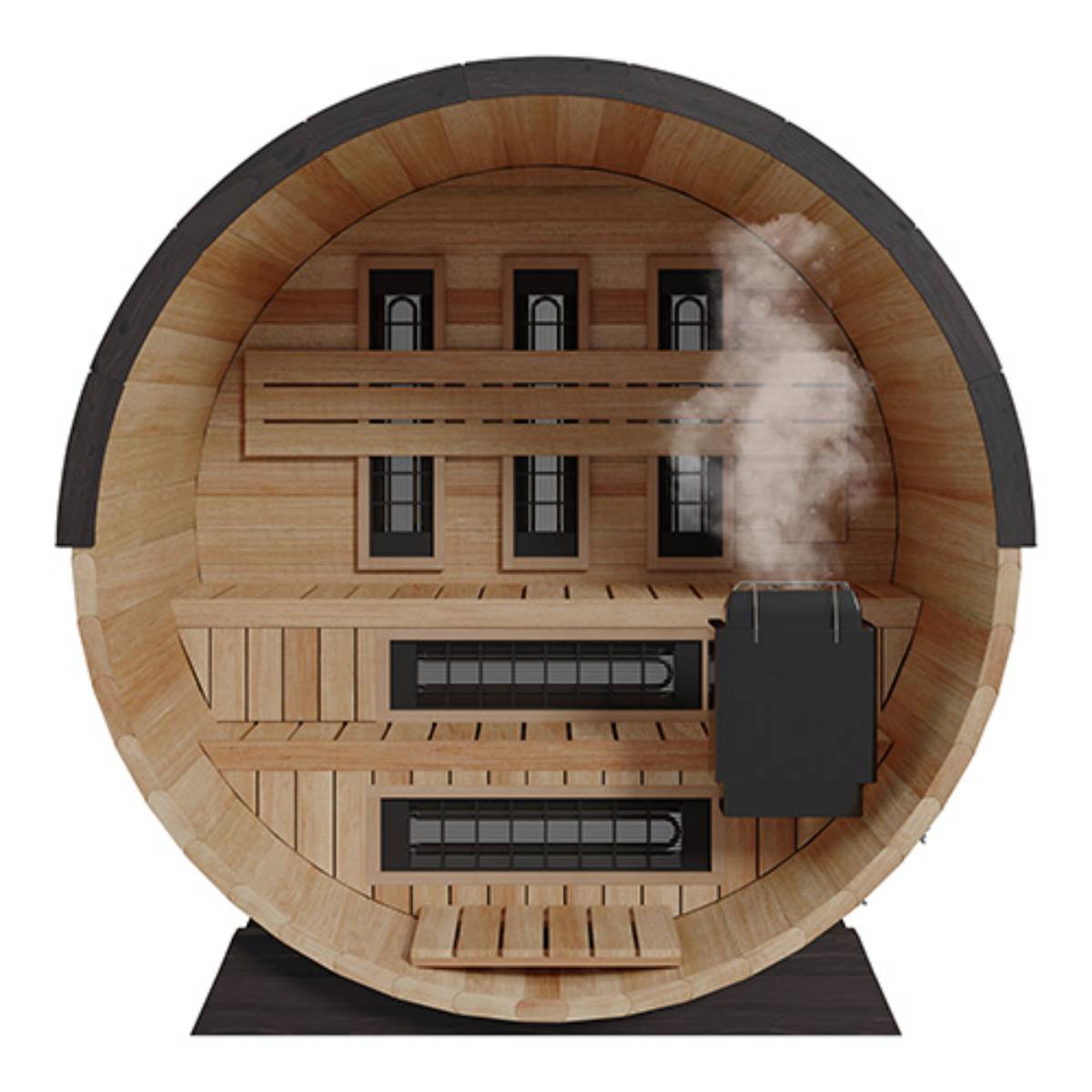 Finnmark Thermo-Aspen Combination Outdoor Barrel Sauna—FD-7, - Image 2