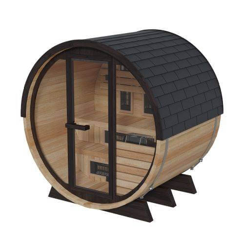 Finnmark Thermo-Aspen Combination Outdoor Barrel Sauna—FD-7, - Image 6