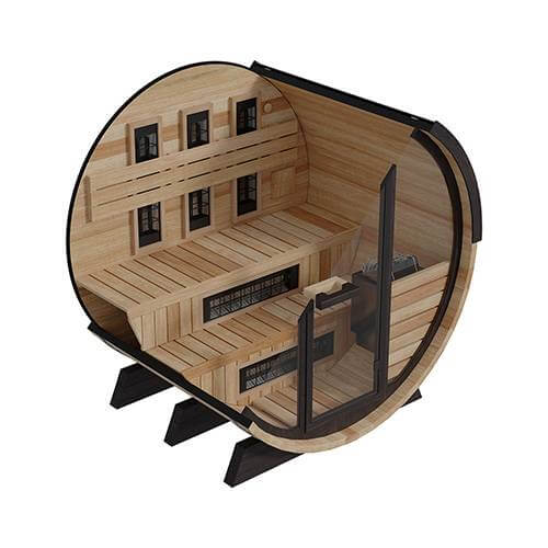 Finnmark Thermo-Aspen Combination Outdoor Barrel Sauna—FD-7, - Image 5