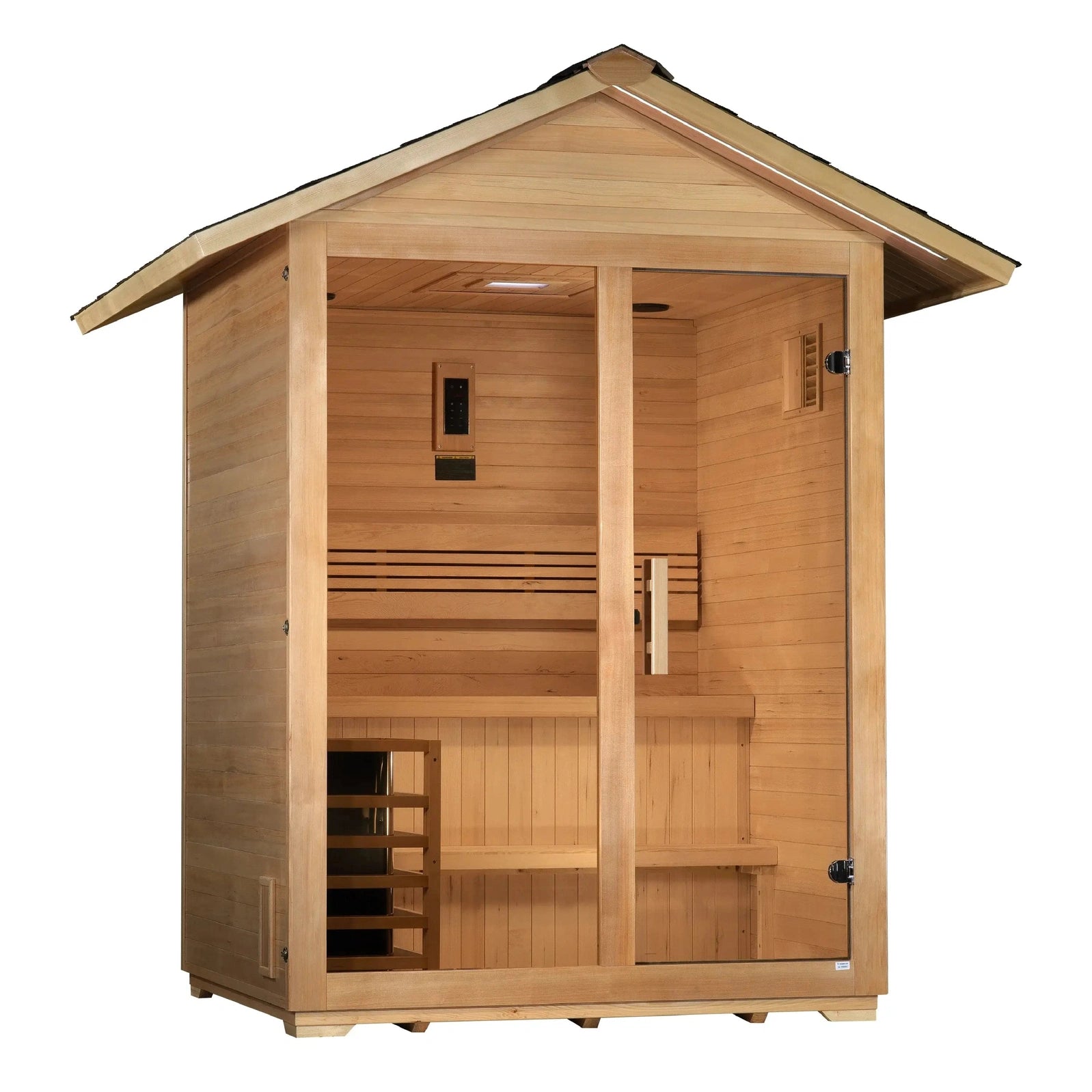 Golden Designs Arlberg 3-Person Outdoor Traditional Sauna - Image 2