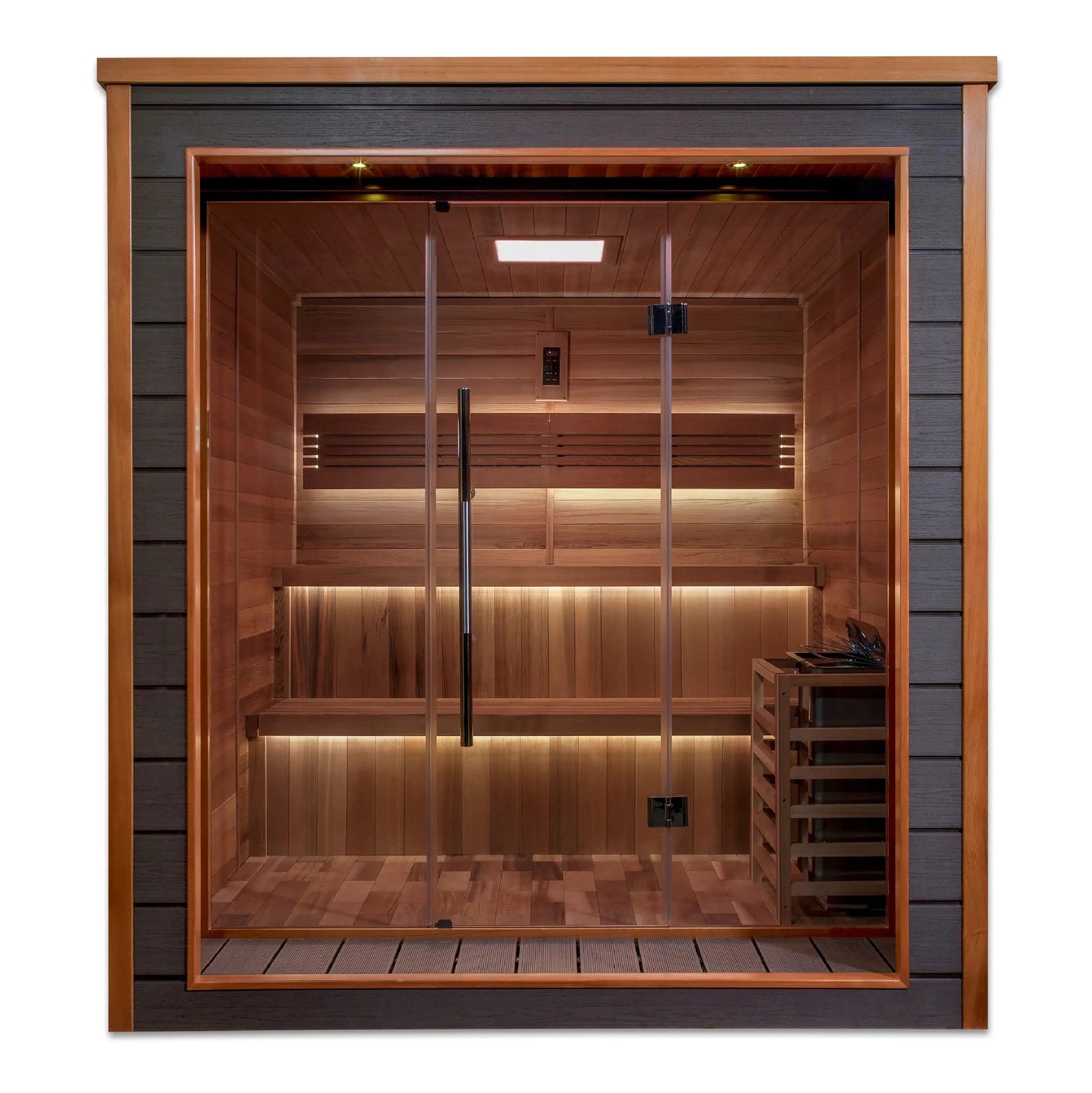 Golden Designs Bergen 6-Person Outdoor Traditional Sauna - Image 2