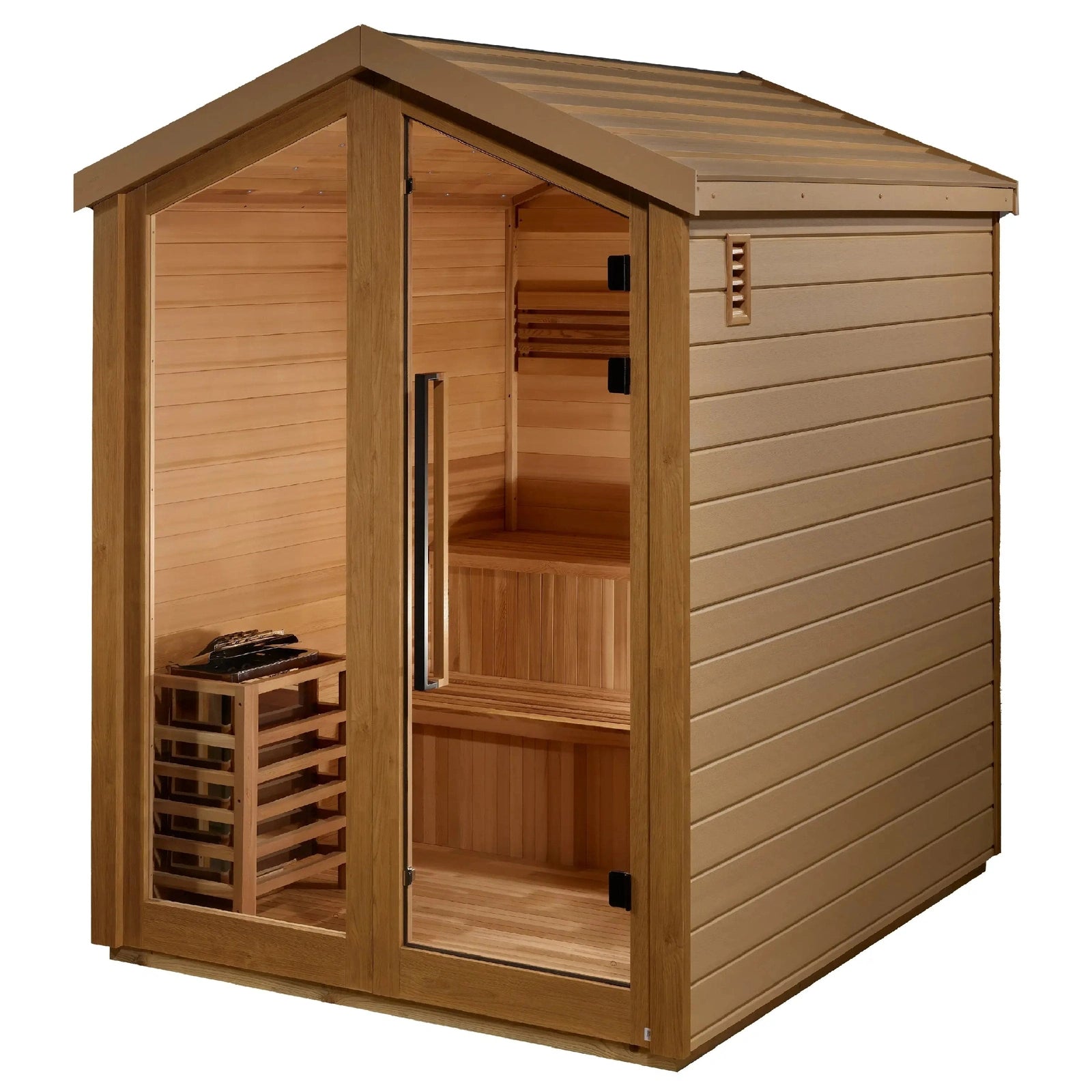 Golden Designs Kaarina 6-Person Outdoor Traditional Sauna - Image 4