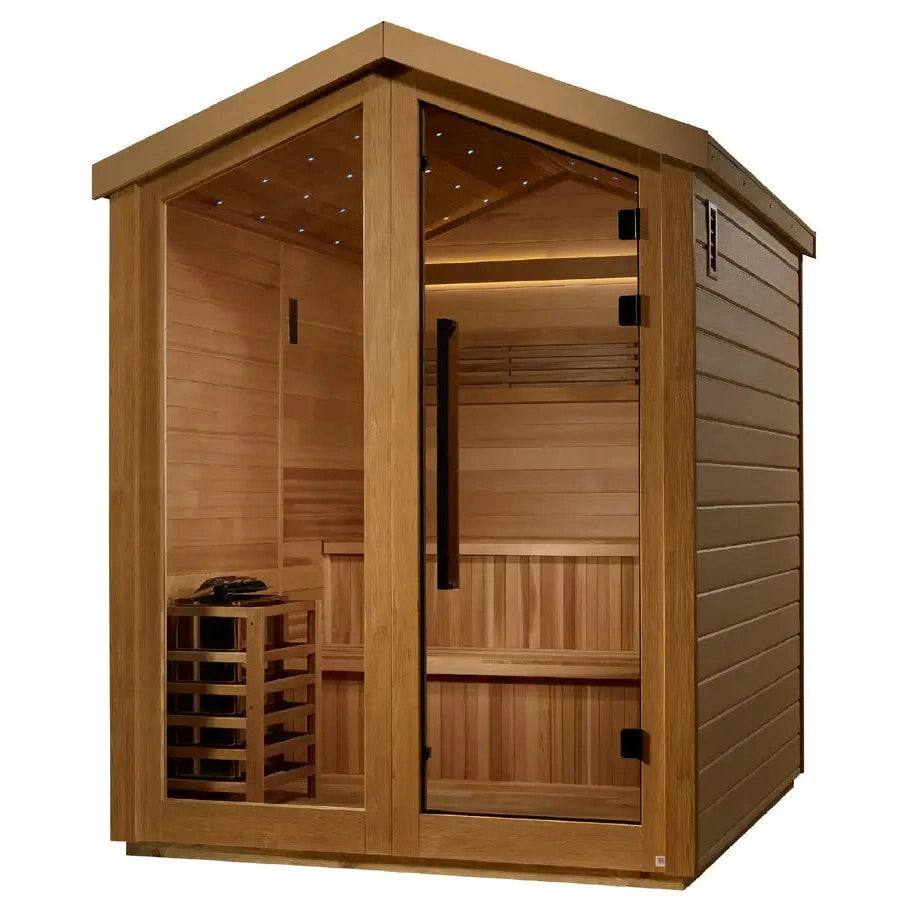 Golden Designs Kaarina 6-Person Outdoor Traditional Sauna - Image 2