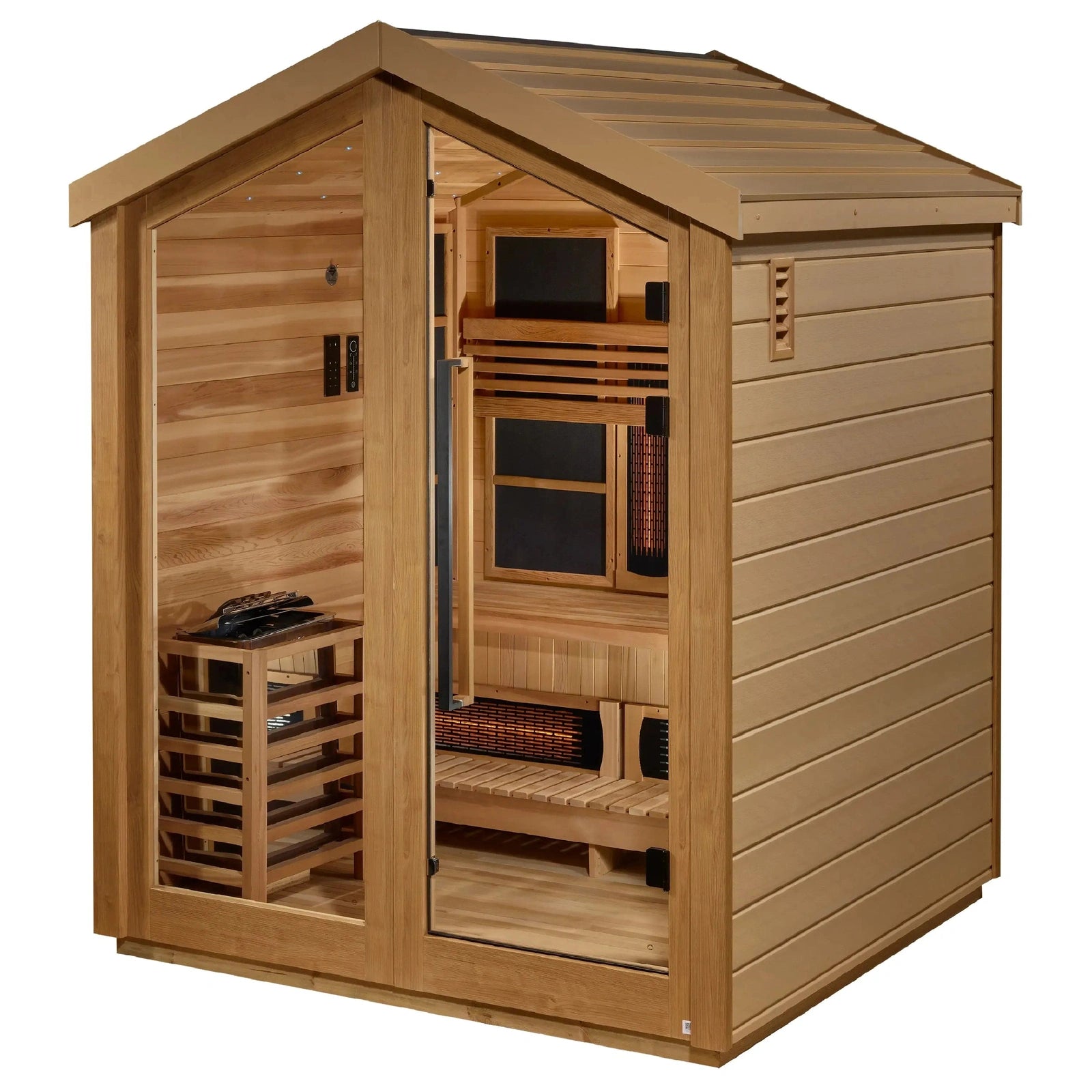 Golden Designs Loviisa 3-Person Hybrid Outdoor Sauna - Image 4