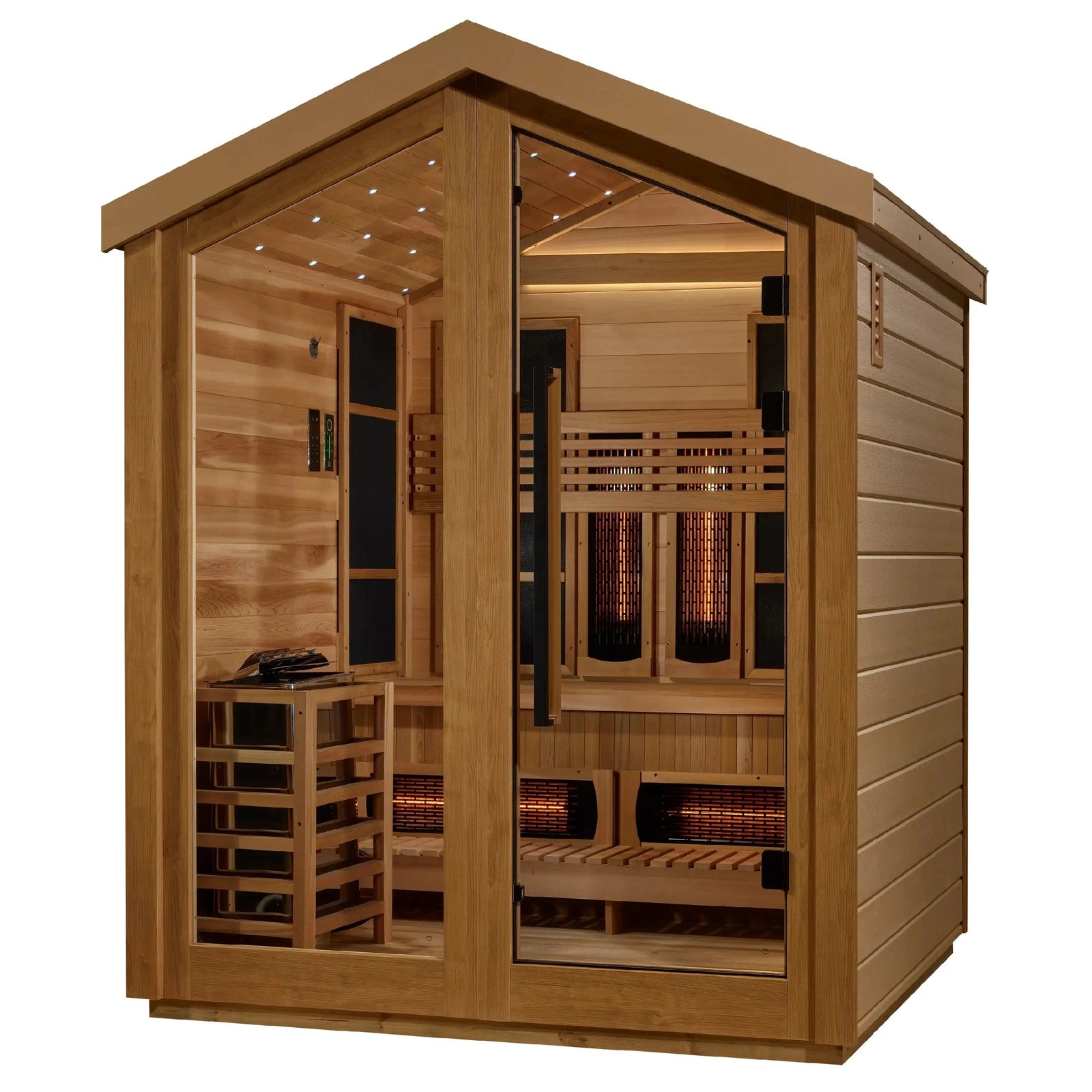 Golden Designs Loviisa 3-Person Hybrid Outdoor Sauna - Image 3
