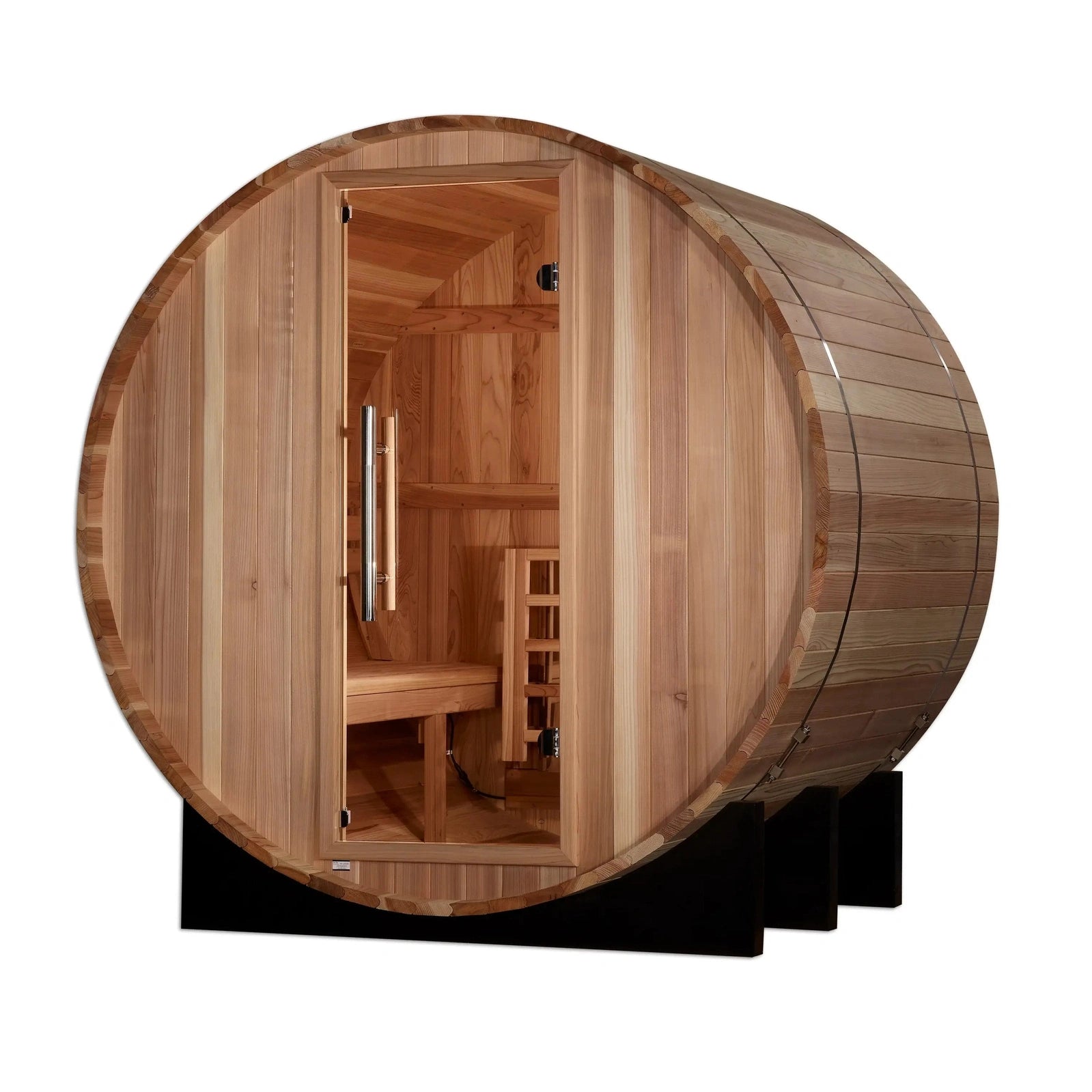 Golden Designs St. Moritz 2-Person Barrel Sauna - Image 2