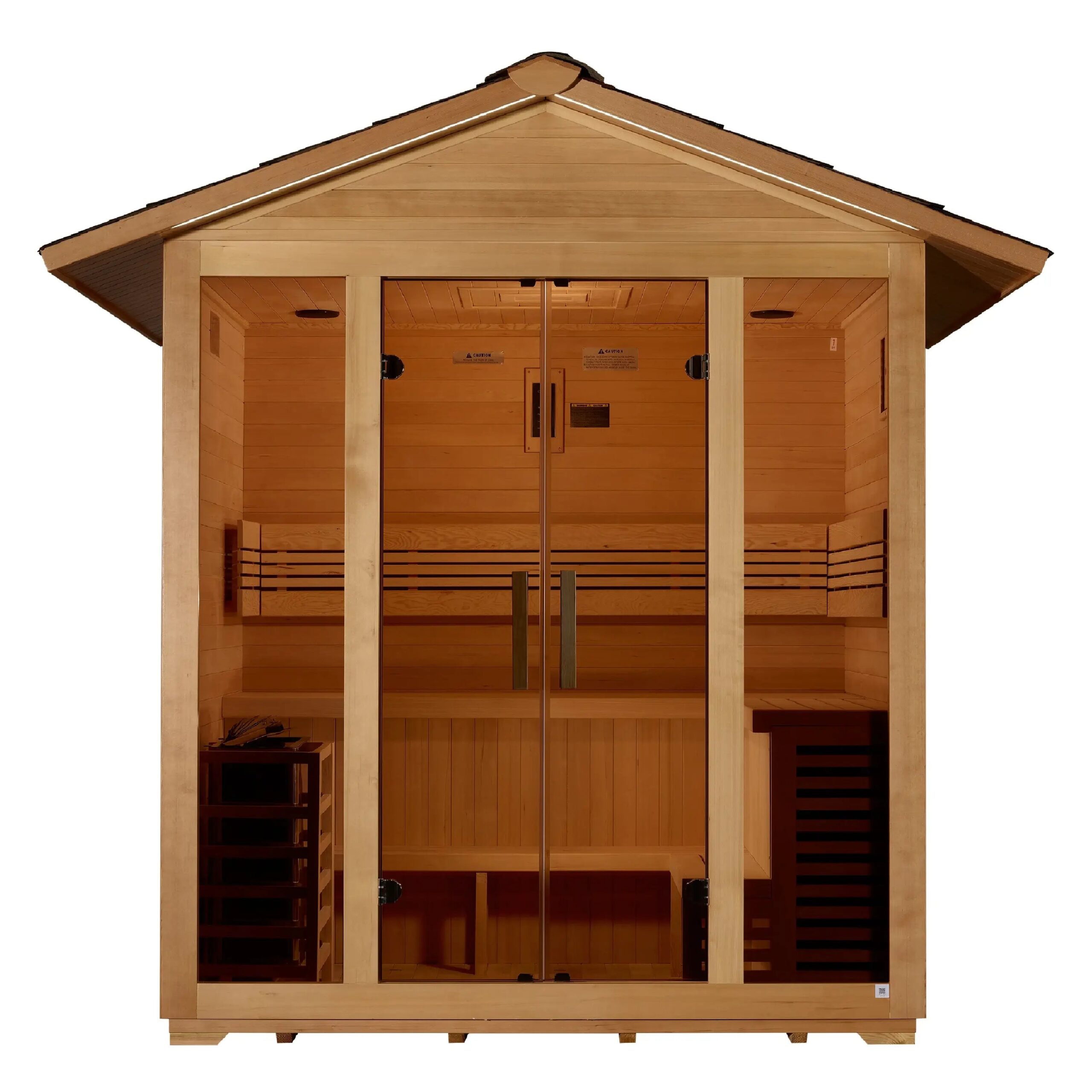 Golden Designs Vorarlberg 5-Person Outdoor Traditional Sauna - Image 4