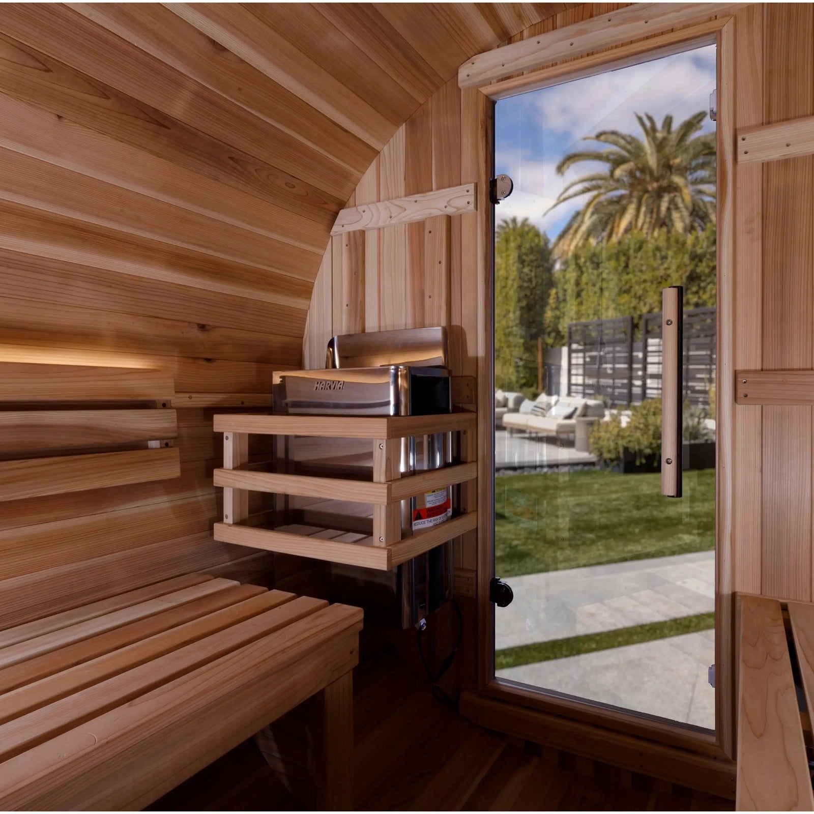 Golden Designs Zurich 4-Person Barrel Sauna - Image 6