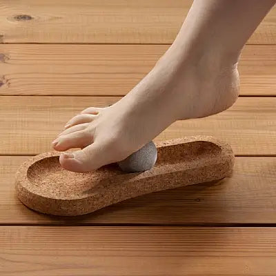 Hukka SoleJoy Sauna Massage Stones with Natural Cork Base, Spheres, 2 Pcs - Image 3