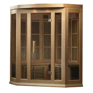 Maxxus 3-Person Low EMF FAR Infrared Corner Sauna MX-K356-01