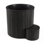 SaunaLife S1B 1-Person Cold/Hot Immersion Tub, Black