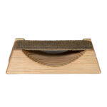 Prosaunas Spruce Ergo-Headrest Wood Sauna Headrest w/Cloth Neck Support