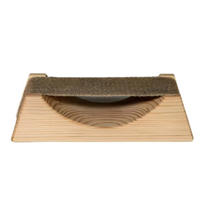 Prosaunas Spruce Ergo-Headrest Wood Sauna Headrest w/Cloth Neck Support
