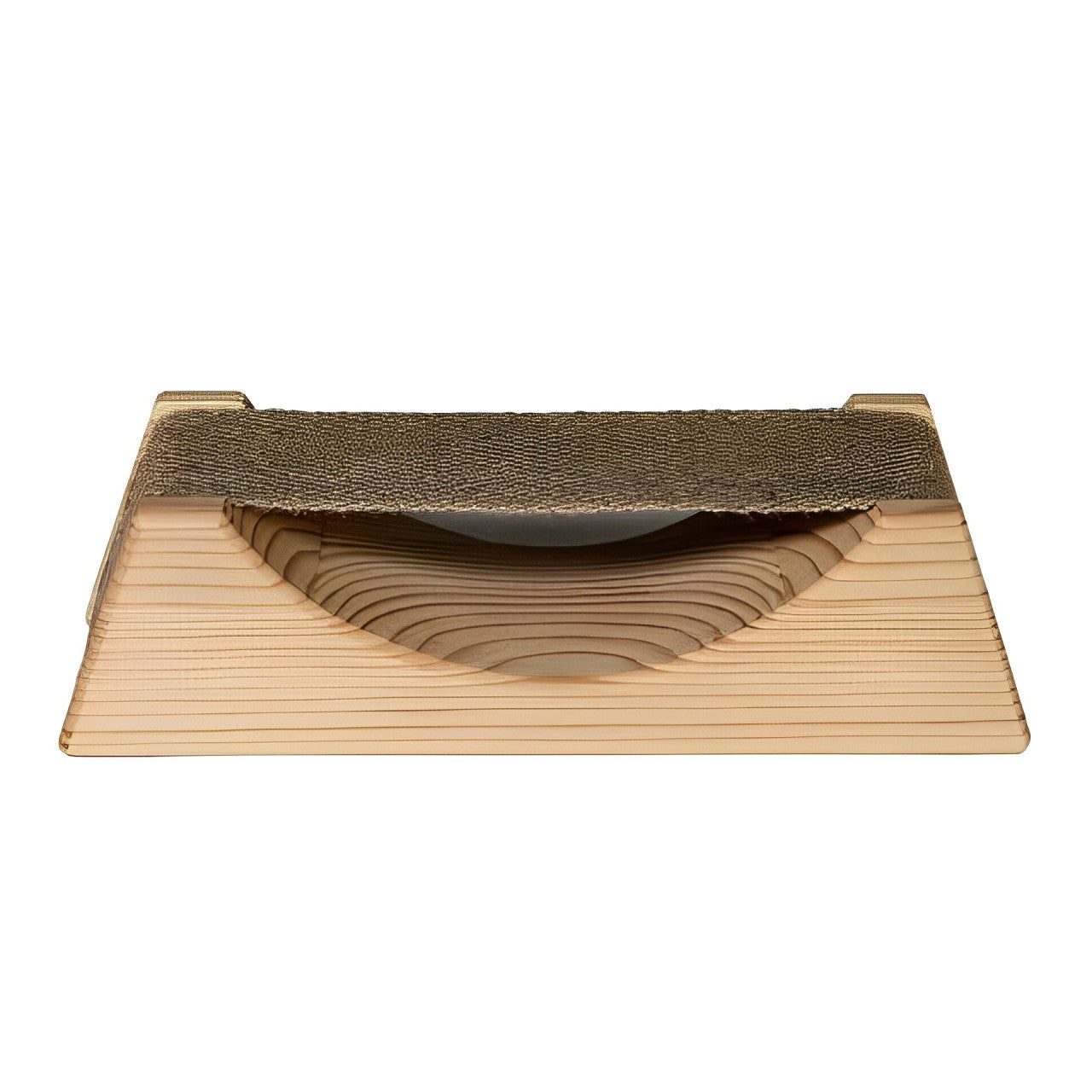 Prosaunas Spruce Ergo-Headrest Wood Sauna Headrest w/Cloth Neck Support