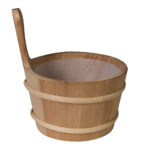 Prosaunas Thermo-Aspen, Wood Sauna Bucket Lined  4-Liter