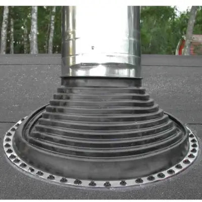 Harvia WHP1000500M-PKG Harvia 1000500M Chimney & Assembly Kit, Barrel, Flat Roof Black - Image 5
