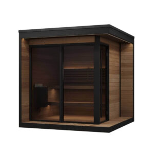 SaunaLife GL6 Outdoor Garden Luxury-Series DIY Sauna Kit, 6 Persons