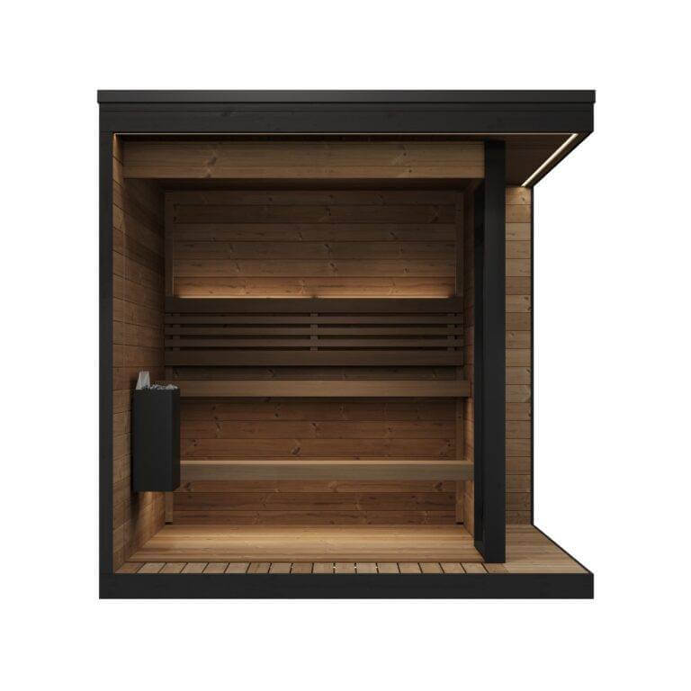 SaunaLife GL6 Outdoor Garden Luxury-Series DIY Sauna Kit, 6 Persons - Image 3