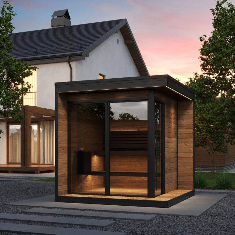SaunaLife GL6 Outdoor Garden Luxury-Series DIY Sauna Kit, 6 Persons - Image 2