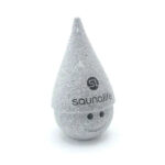 SaunaLife "Stoney" Sauna Gnome with Cone Hat, Black Printed Logo