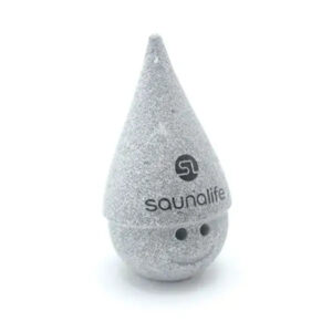 SaunaLife "Stoney" Sauna Gnome with Cone Hat, Black Printed Logo