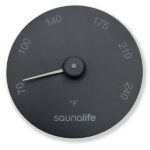 SaunaGear Round Fahrenheit Thermometer by SaunaLife