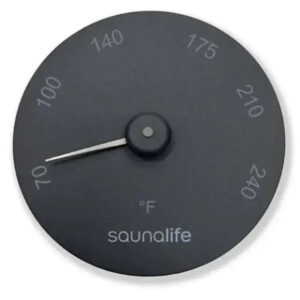 SaunaGear Round Fahrenheit Thermometer by SaunaLife