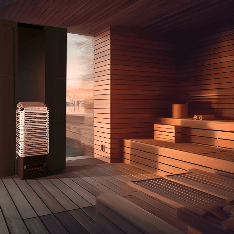 Saunum AIR 7 Sauna Heater, 6.4kW w/ Climate Equalizer - Stainless - Image 4