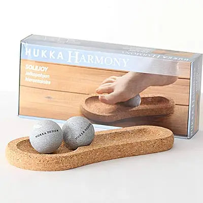 Hukka SoleJoy Sauna Massage Stones with Natural Cork Base, Spheres, 2 Pcs - Image 6