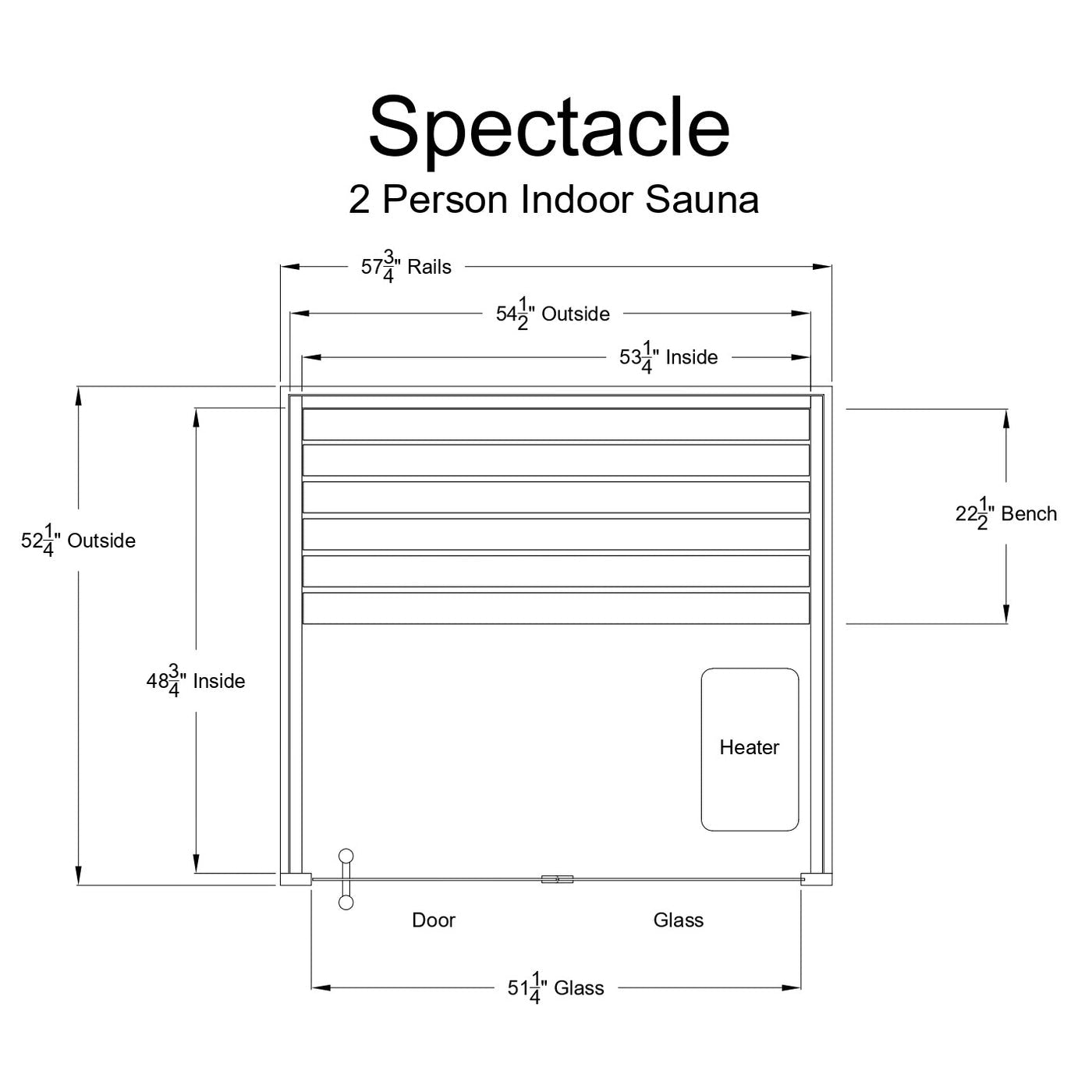 Almost Heaven Spectacle 2-Person Indoor Sauna - Image 2