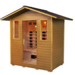 Sunray Cayenne 4-Person Outdoor Infrared Sauna w/ Ceramic Heaters