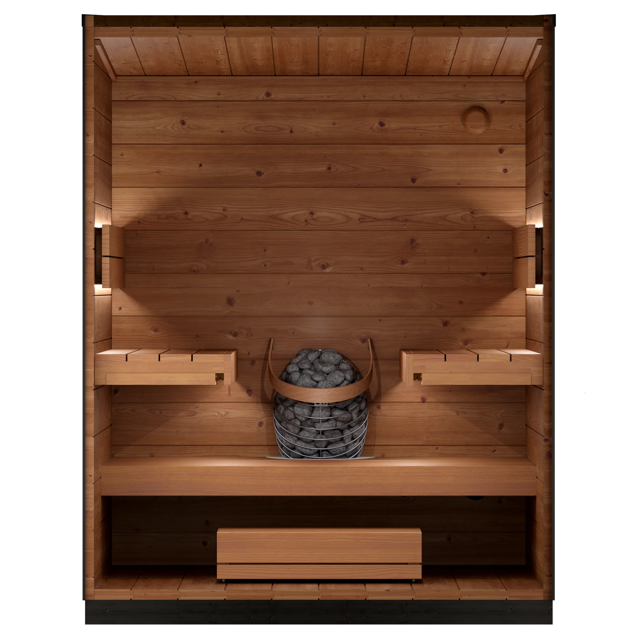 Leil Viva 180 4-Person Outdoor Sauna Kit - Image 8