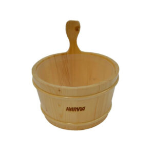 Harvia Wooden Sauna Bucket With Liner