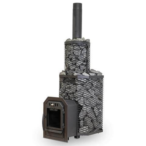 Cozy Heat Thru-Wall Sauna Heater Wood-Burning Sauna Stove, Up to 18kW - Image 7