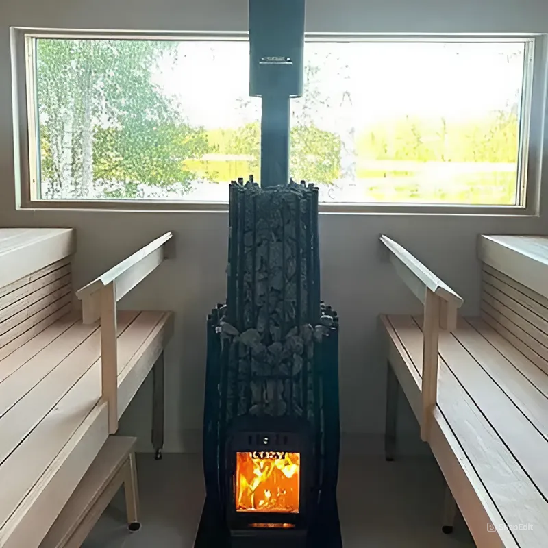 Cozy Heat Chimney Cover SW H700 Chimney Cover, Black Stainless Steel, for SW Sauna Stoves - Image 3