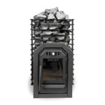 Cozy Heat Quattro Thru-Wall Sauna Stove Wood Burning Sauna Stove, Up to 18kW